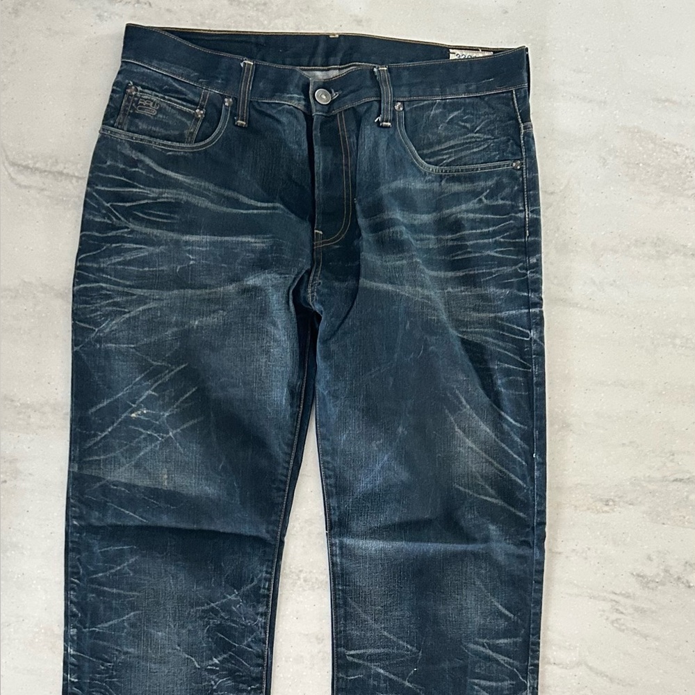 G-Star Dark Indigo Straight Jeans